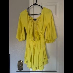 Fashion Nova Yellow Romper